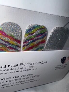 Color Street nail polish strips inner strength, FDG347  16 count glittery NEW